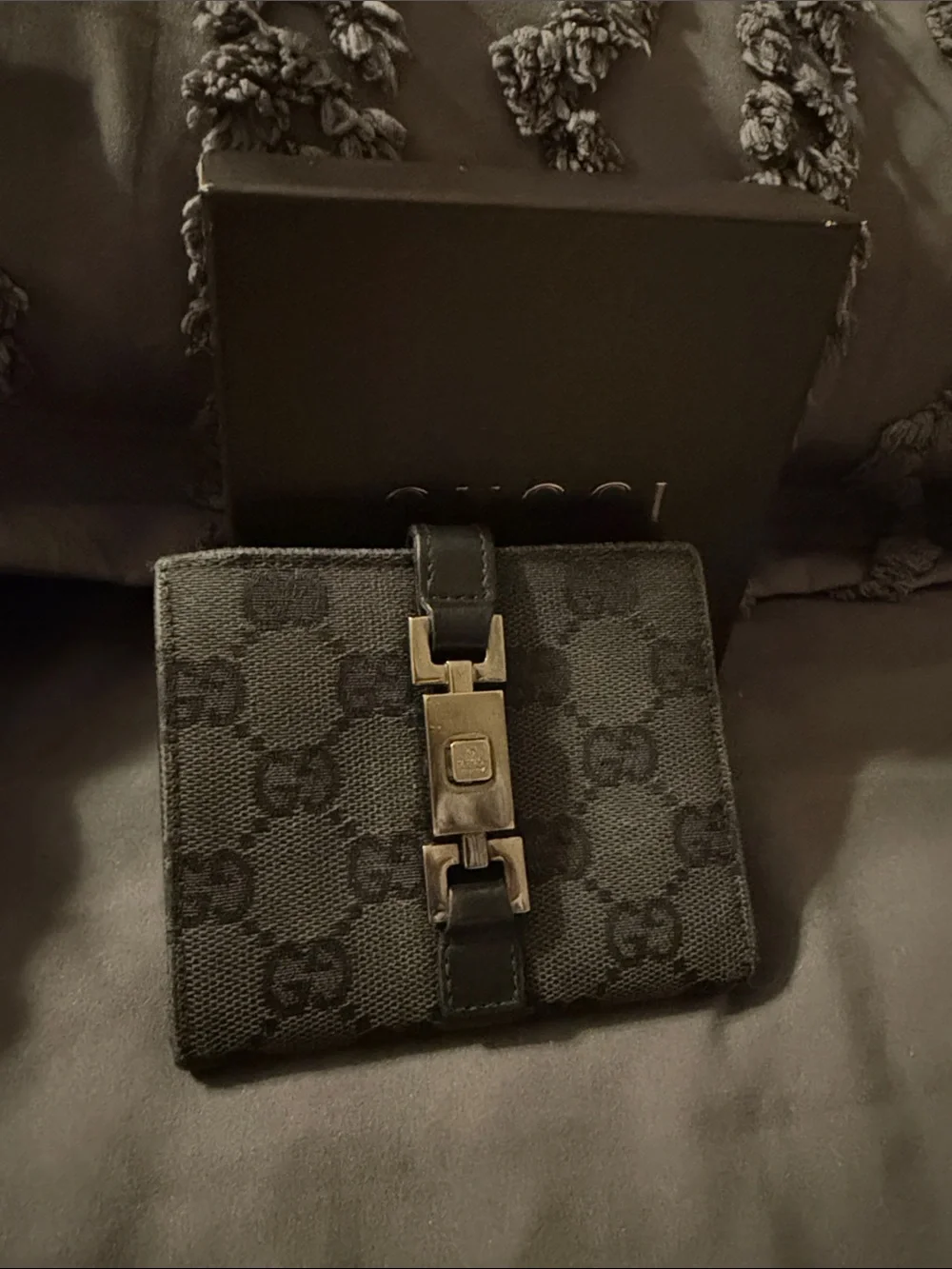 Gucci Black GG Monogram Leather Bifold Wallet with Silver Hardware - Picture 13 of 13